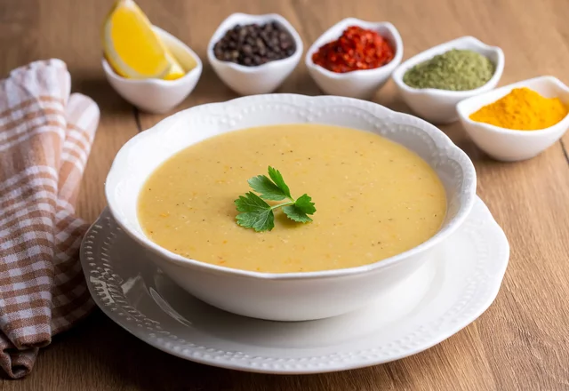 Krémová polievka z červenej šošovice