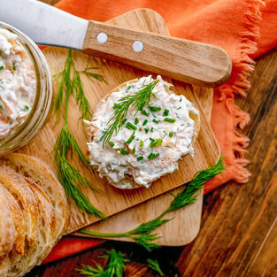 Tvarohová nátierka - Falošná treska so Solčankou